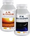 ANDREW LESSMAN A.M. Activator e P.M. Kit di Rilassamento - 30 Capsule di Ogni - Attivatore A.M. Promuove energia e metabolismo grasso Mentre P.M. Relaxation Incoraggia un sonno riposante della notte