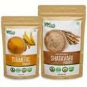 ORGANIC ZING Shatavari 454g & polvere di curcuma 115g