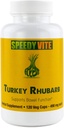 SpeedyVite® Turkey Rhubarb Formula | Supporta la funzione di bowel* | Colon Detox e Cleanse Formula | Contiene Cascara Sagrada, Senna, Psyllium, Aloe Vera, Slippery Elm e More (1x 120 Veg Caps)