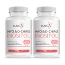 Myo-Inositol & D-Chiro Inositol Supplemento per le donne - Rapporto ideale 40:1 - Sostenere l'equilibrio dell'ormone delle donne & fertilità & salute ovarica - Vegan Powder Capsules - alimentazione di 60 giorni