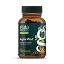 Gaia Herbs Agile Mind - Brain & Cognitive Support Herbal Integratori - con Radice Turmerica Organica, Bacopa, Pepe Nero, e Ginkgo Biloba - 60 Vegan Liquid Phyto-Capsules (30-Day Supply)