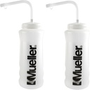 Mueller Quart Bottiglia w/Straw, colore naturale w / lettere nere (2-Pack)