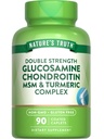 Verità della natura Glucosamine Chondroitin MSM Complex | 90 Caplets | con Turmeric | Doppio Forza | Non-GMO & Gluten Supplemento gratuito