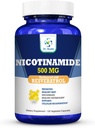 Nicotinamide 500mg potenziato w. Resveratrolo 100mg 120 capsule vegetali fino a 4 mesi di alimentazione vitamina B3 w. Antiossidante tutto naturale supplemento dietetico Supporto Cellular Health Energy & Aging Gracefully
