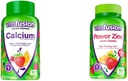 Vitafusion Calcium Gummy Vitamine per il supporto Bone, 100 Conte & Potenza Zinc Gummy Vitamine per il supporto immunitario, 90 Conte