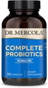 Dr. Mercola Probiotici Completi - 90 Serve- Supplemento Probiotico Giornaliero - 70 miliardi di CFU - Acid & Bile Resistant - promuove la salute digestiva e supporta il sistema immunitario