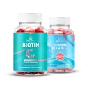 BeLive Biotin e Multivitamin D3 & B12 Bundle per la crescita dei capelli, pelle sana e chiodi, potenziato Bone & forza muscolare, salute di Hearth ed energia