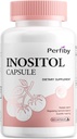 Integratore di inositolo, Myo-Inositol & D-Chiro Capsule con Folate, Vitamina D, Regolare Ciclo mestruale & Supporto ovarico - 120 Conte, alimentazione da 60 giorni