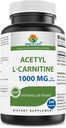 Brieofood Acetyl L-Carnitina 1000 mg Per Serving- 240 capsule. Senza glutine, non OGM.