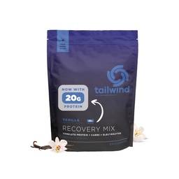 Tailwind Nutrition Recovery Mix, 20 Grammi Proteine Complete, Carbohydrates e Electrolytes Powder Drink Mix per Post-Workout, Libero di Glutine, Soia e Dairy, Vegan, 20 Serve, Vanilla