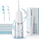Nasale Irrigazione Sistema Risciacquatrice nasale portatile senza cordone per la cura nasale dell'allergia del seno - Vaso elettrico Neti per l'irrigazione nasale - Kit di risciacquo del seno con 6 ugelli 40 Pacchetti di sale
