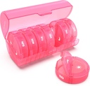 Organizzatore di pillole settimanali 7 giorno 2 volte al giorno, Sukuos grande scatola di viaggio per pillole/Vitamin/Fish olio/supplementi, scatola dell'organizzatore di medicina quotidiana, BPA caso di pillola gratuito, facile da pulire