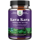 Kava Kava Root Extract Supplemento 1000mg - Fast Acting Herbal Support with Kavalactones for Balanced Mood - Relax Calming Capsules for Stress Relief & Better Sleep - 30 Serve