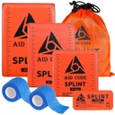 First Aid Splint 36" X 4.3",Emergency Splint Kit per la Frattura delle ossa rotte della gamba del braccio,Ideale per lo sport, casa, rifornimento di pronto soccorso e animali (4 pack combo)
