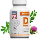 Detox Cleanse, Gut & Liver Cleanser, Herbal Dietary Supplement, Milk Thistle, Goldenseal, Senna, Calcium & Magnesium, Probiotics, Multivitamin & Multimineral, 120 compresse