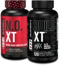 Jacked Factory N.O. XT Nitric Oxide Supplemento (90 conteggio) & Costruire XT Max Elite Muscle Builder (120 conte)