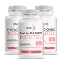 Myo-Inositol & D-Chiro Inositol Supplemento per le donne - Rapporto ideale 40:1 - Sostenere l'equilibrio dell'ormone delle donne e la fertilità e la salute ovarica - Capsule Vegan in polvere - fornitura di 90 giorni