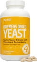 Pet MD Aglio e Birreria Lievito per Cani e Gatti - Aglio e Lievito Plus Antiossidanti - Tavole di lievito per cani e gatti - Vitamina B 1 & Vitamina C - 500 ct