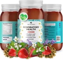 TrueSeaMoss Pro-Line Gel - Respiratory Health - 5+ Sapori - Gel di frutta con Premium Sea Moss & Potassium - Vegan-Friendly - Vitamin & Mineral Rich Supplement - Made in USA (Strawberry, Confezione di 1)
