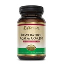 LIFETIME Resveratrolo, Acai & CoQ10, Veg Cap (Btl-Glass) | 60ct