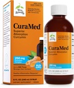 Terry Naturally CuraMed Syrup - Integratore di supporto per la salute del cervello e immuni - Formula di assorbimento della curcumina con olio essenziale curcumico - Integratore senza glutine & Vegan - 8 fl oz