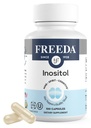 FREEDA Pure Inositol Capsule - Myo-Inositol per l'equilibrio ormonale, Funzione ovarica & Mood Support - Kosher, Vegetariano, Made in USA - 100 Count, 100-Day Supply - Supporta la salute della membrana