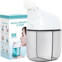 Irrigazione nasale, Cura nasale, Sinus Rinse Machine, Nasal Rinse Machine, Detergente nasale con Auto Rifiuti Funzione di raccolta per Sinus, Runny Nose, Congestione nasale Grigio