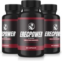 (3 Pack) ErecPower per gli uomini, Pillole ErecPower ufficiali, Tutti Supplemento maschio naturale, Capsule per aumentare l'energia e la salute generale, Erec Power Support for Peak Performance, Vitamina, Review (180 capsule)
