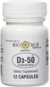 Vitamina farmaceutica Bio-Tech D3 (D3-50 50k IU, 12 conte)
