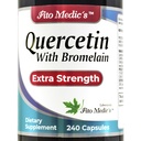 FITO MEDIC'S Lab | Quercetin con bromelain | 240 capsule | quercetin | bromelain Supplemento | quercetin Supplements |Ultra high absorption | bromelain.