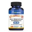 Vitamina B1 500MG, 120 capsule, Non OGM, Vegan, Gluten Free, Benfotiamine