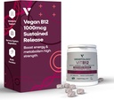 Integratori di vitamina B12 – Vitamine B12 vegane per il supporto energetico – Integratori di vitamina VIT B12 per tutte le età – Vitamina B12 1000 Mcg (60 schede)