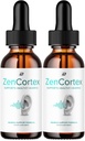 ZenCortex Tinnitus Ear Drops - ZenCortex 24, Zen Cortex Liquid Drops, ZenCortex Recensioni, ZenCortex Drops for Ear Relief (2 Pack - 2 mesi di fornitura)