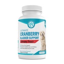 Wanderfound Pets Ultimate Cranberry Bladder UTI Support Supplemento per cani - Cane Urinary Tract Infection Formula di incontinenza con Cordyceps Mushroom - Bacon & Liver Flavor - 90 compresse masticabili
