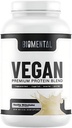 Biomental Vegan Protein Powder - Vanilla - Gluten-Free - Non OGM - Proteine a base vegetale - Supporta la perdita di peso e la crescita muscolare - Assorbimento potenziato - Perfetto per gli uomini e le donne - 2 lbs