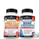BioSchwartz Daily Multivitamin per le donne 50 e oltre (1 mese di fornitura) Plus Bone Strength Mineral Supplement con calcio e magnesio (1 mese di fornitura)