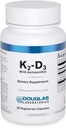 Douglas Laboratories K2-D3 con Astaxantina - Supporto antiossidante per le ossa, Funzione immunitaria e salute vascolare* - Con Menaquinone-7 & D Vitamina - 30 capsule vegetariane