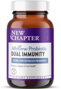 New Chapter All-FloraTM Probiotic Dual Immunity, Ingredienti Clinical-Strength - Probiotici altamente concentrati per il supporto immunitario attivo & Gut Health + Immune-Boosting Fermented Postbiotics, 30 ct
