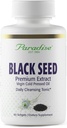 Paradise Black Seed Oil, Ricco di Antiossidanti, Supporto Immune, Super Potente, Ultra Pure, Vegan, Non OGM, Gluten Free, 60 Softgels