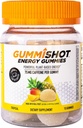 GummiShot Energy Gummies, 1125 mg di chews di caffeina piantati per bottiglia, Booster di energia duratura lunga, tropicale (15ct)