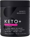 Ricerca sportiva Keto Plus Chetoni esogeni con goBHB - 30 Serve | Polvere di elettrolita Keto per idratazione, energia, messa a fuoco e Ketosis | Certificata, Vegan Friendly (Punto di prua)