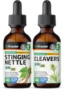 BIO KRAUTER Sting Nettle Tincture 2 Fl. Oz. & Cleavers Tincture 2 Fl Oz.