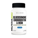 NutraBio Glucosamine Chondroitin & OptiMSM Supplemento, Joint Support Formula - 120 Capsules (120 Count)