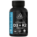 Vitamina Halal D3 con K2 Chewable Tablets - Vitamina D 2000 iu + Menaquinone-7 (MK7) | Supporta la salute del cuore, le ossa e la salute dei muscoli | 90 Conta per gli uomini e le donne
