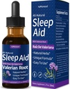 Valerian Root Sleep Support Drops, Gotas de Manzanilla y Flor de Jamaica y Valeriana para Dormir Profundamente, All-Nature Herbal Extract Liquid with Hibiscus & Chamomile. 2o