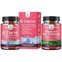 Bundle di G Curve Arrapato Goat Weed per le donne per migliorare l'efficienza energetica del mood e Palmetto di sega ad alta resistenza per le donne 500mg - DHT Blocker - 30-Day Supply - Vitamine per capelli per il supplemento di perdita di capelli