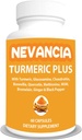 Turmeric Plus - con curcuma, Glucosamina, Condroitina, Boswellia, Metionina, MSM & More – 10 ingredienti che sostengono Joint, Bone, Pelle, Digestione, Cuore e Salute Immune - 60 capsule