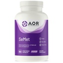 AOR, SeMet, Selenomethionine una forma naturale di selenio, supporta la crescita e lo sviluppo normale delle cellule, promuove l'immunità, supplemento minerale, 90 capsule (90 Serve)