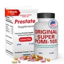 Orignal Super POMI 10X Integratori per la salute della prostata per gli uomini - Formula di erbe con melograno, curcuma e tè verde - Supporta la funzione della prostata e promuove il comfort urinario - 90 Conte