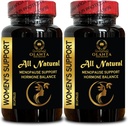 Supporto femminile - Trans-resveratrolo Supplemento | Black Cohosh Root | Menopause Support & Night Sweats | Advanced Menopause Support - 2 Bottiglie 120 Capsule
